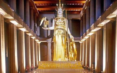 La estatua de oro pérdida del Partenón